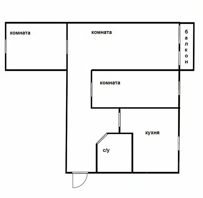 3-к кв. Приморский край, Уссурийск Ленинградская ул., 47А (56.8 м) - Фото 1