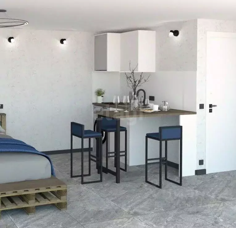 Студия Санкт-Петербург ул. Решетникова, 9 (17.0 м) - Фото 1