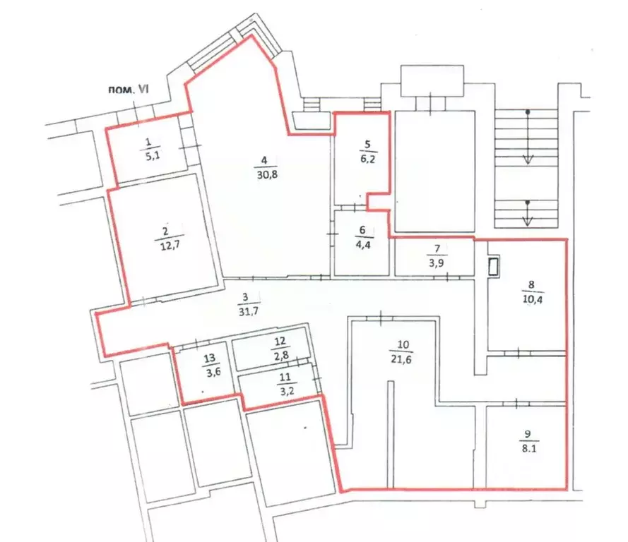 Торговая площадь в Московская область, Мытищи ул. Рождественская, 7 ... - Фото 2