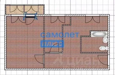 2-к кв. Алтайский край, Бийск ул. Ильи Мухачева, 133 (40.8 м) - Фото 1