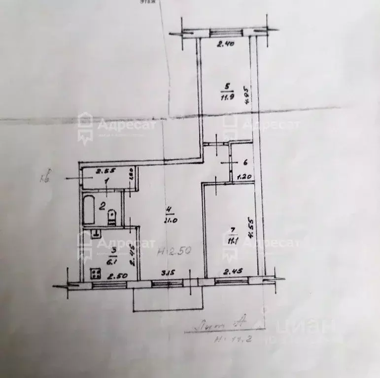 3-к кв. Волгоградская область, Городищенский район, Новорогачинское ... - Фото 1