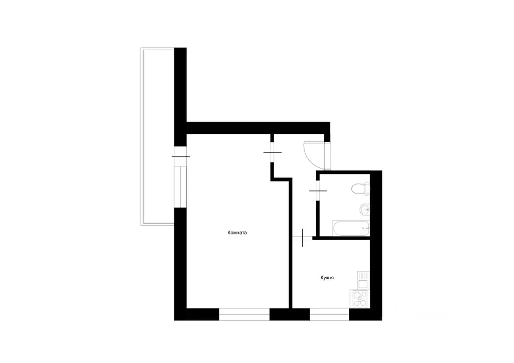 1-к кв. Москва Средняя Калитниковская ул., 10 (30.2 м) - Фото 1