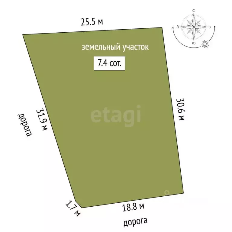 Участок в Саха (Якутия), Якутск ул. Пилотов, 48 (7.4 сот.) - Фото 2