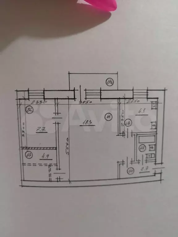 2-к. квартира, 44 м, 5/5 эт. - Фото 1