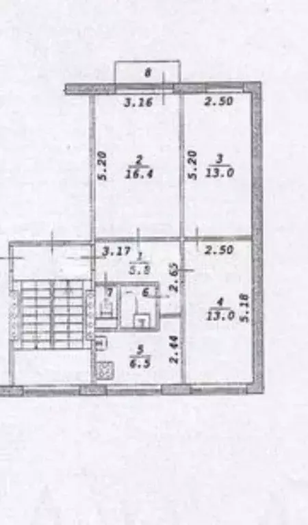 3-к кв. Новосибирская область, Новосибирск ул. Лобова, 54 (58.0 м) - Фото 2