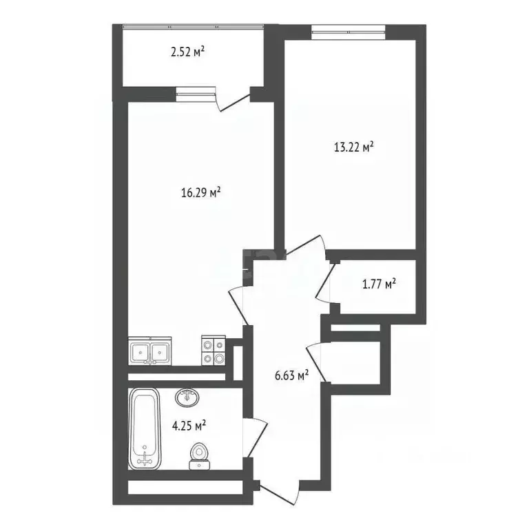 1-к кв. Самарская область, Самара ул. Советской Армии, 131А (45.0 м) - Фото 2