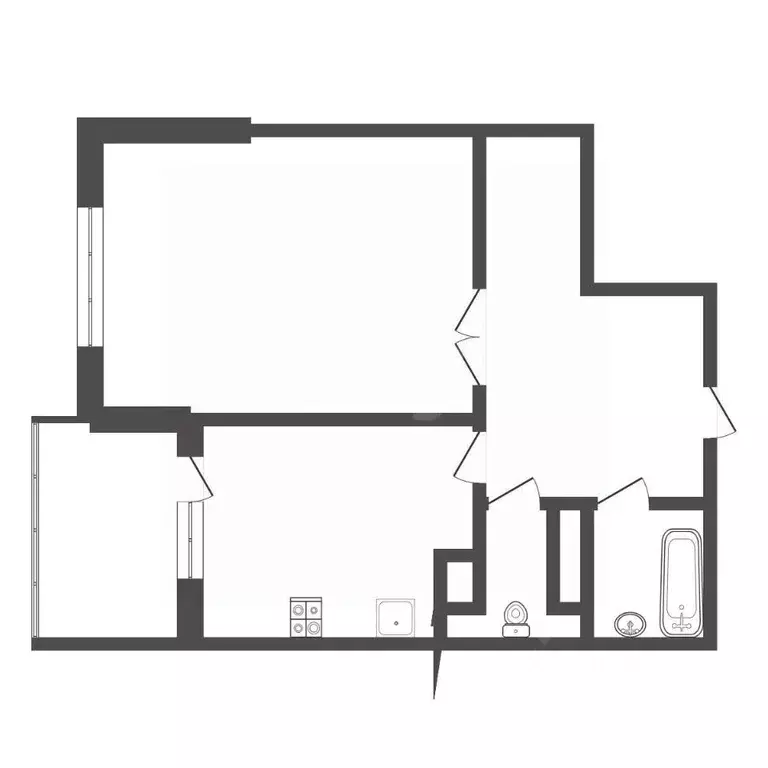 1-к кв. Тульская область, Тула просп. Ленина, 124А (41.7 м) - Фото 2