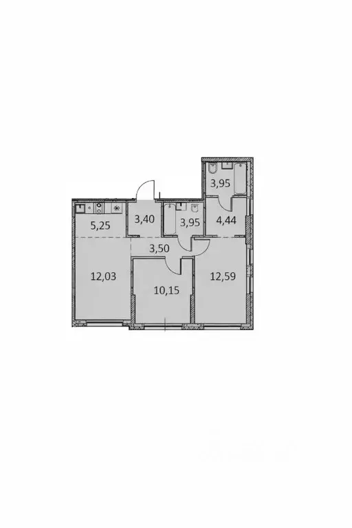 2-к кв. Свердловская область, Екатеринбург ул. Шефская, 22А (59.1 м) - Фото 2