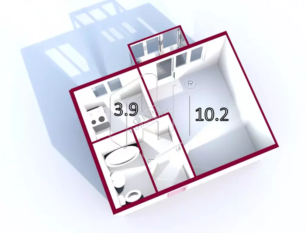 1-комнатная квартира: Саранск, улица Титова, 142 (19.3 м) - Фото 1