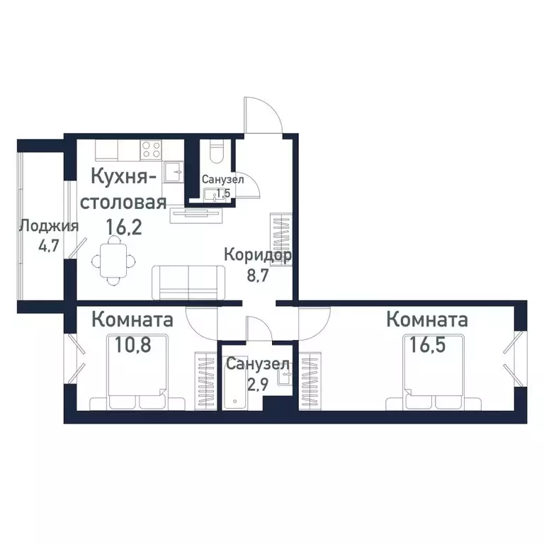 Продаётся 3-к квартира, 58 м - Фото 0