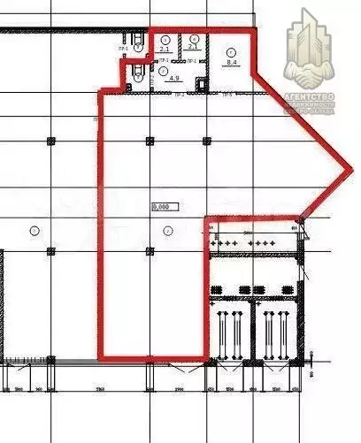 Аренда на огромном трафике с витринами, 148.8м2 - Фото 0