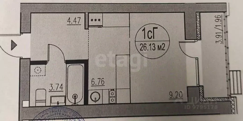 Студия Татарстан, Казань ул. Кул Гали, 29 (24.0 м) - Фото 2