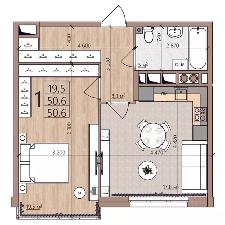 1-к кв. Рязанская область, Рязань пос. Шпалозавода, Окская Стрелка ... - Фото 0