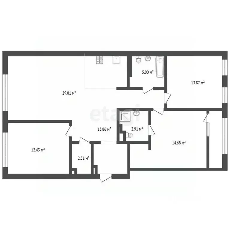 3-к кв. Тюменская область, Тюмень Рощино мкр, ул. Александра ... - Фото 2