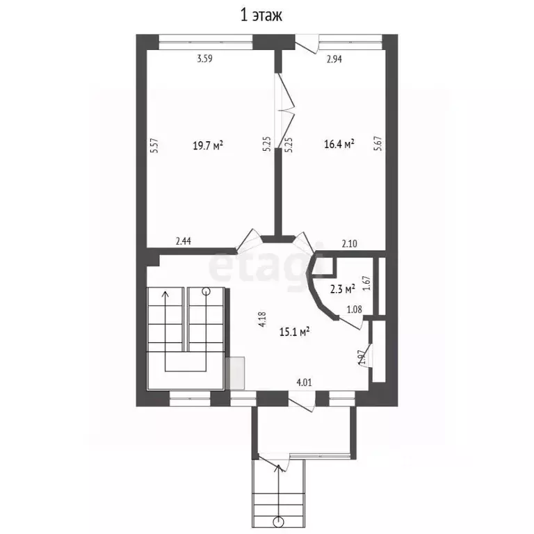 Таунхаус в Кемеровская область, Кемерово ул. Марковцева (257 м) - Фото 2