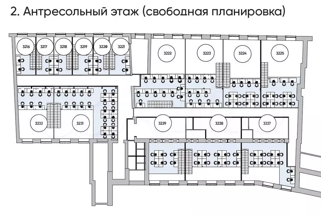 Офис WhiteBox с антресолью - 86.6 м - Фото 0