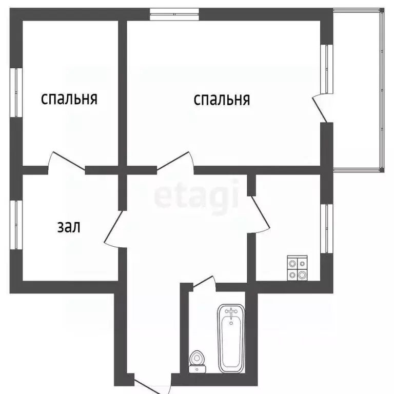 3-к кв. Челябинская область, Пласт Октябрьская ул., 68 (60.0 м) - Фото 2