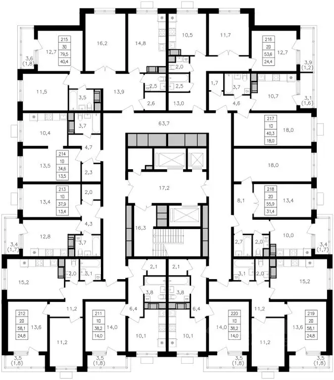 Студия Москва ул. Берзарина, 32 (34.9 м) - Фото 1