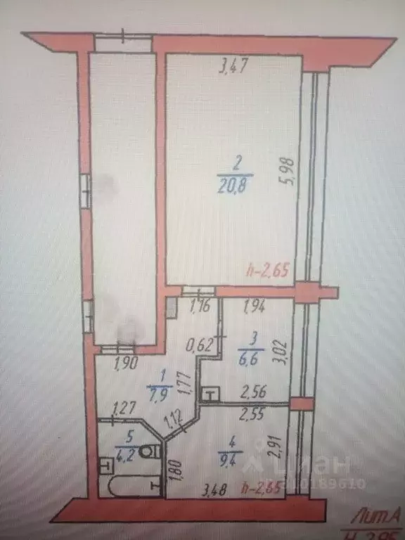 2-к кв. Иркутская область, Братск Пихтовая ул., 72 (48.0 м) - Фото 0