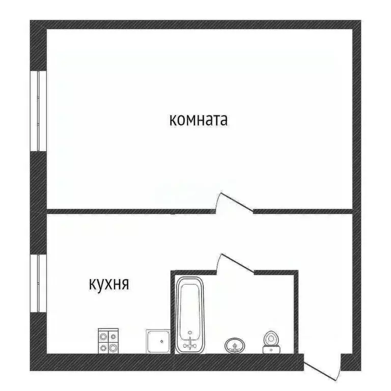 1-к кв. Ленинградская область, Кириши ул. Мира, 18 (31.2 м) - Фото 1
