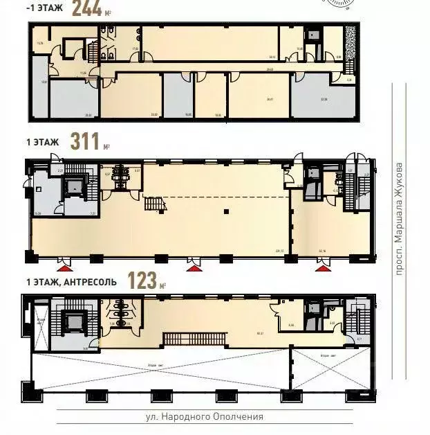 Помещение свободного назначения в Москва ул. Народного Ополчения, ... - Фото 2