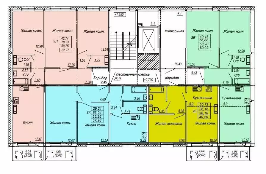 3-комнатная квартира: Хабаровск, ул. Совхозная (58.9 м) - Фото 1