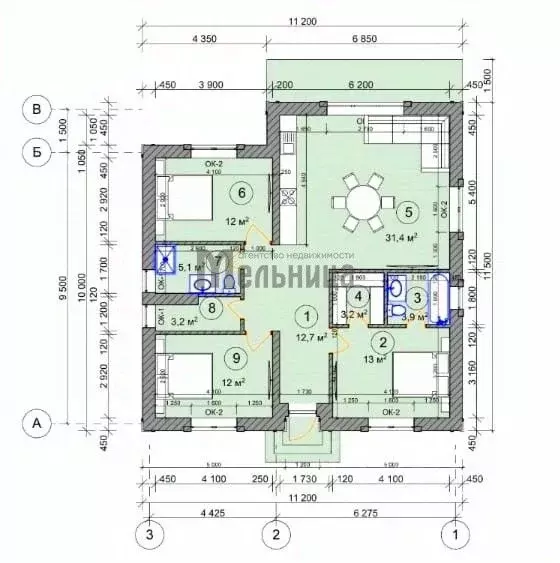 Дом в Волгоградская область, Краснослободск Среднеахтубинский район, ... - Фото 1