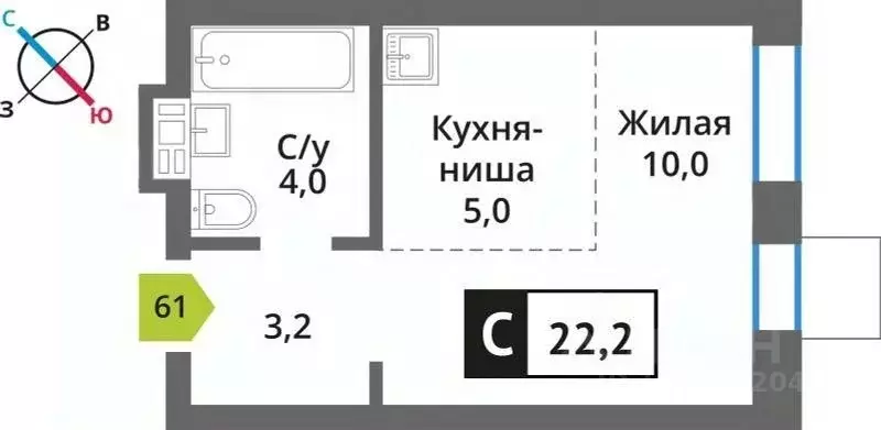 Студия Московская область, Красногорск городской округ, д. Аристово ... - Фото 0