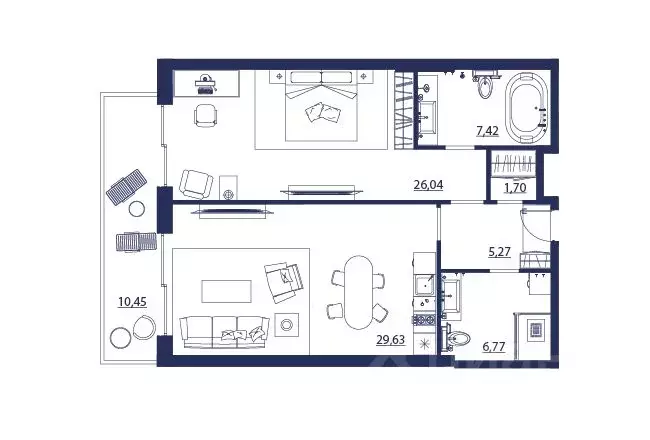 2-к кв. Крым, Ялта городской округ, Никита пгт  (87.28 м) - Фото 0