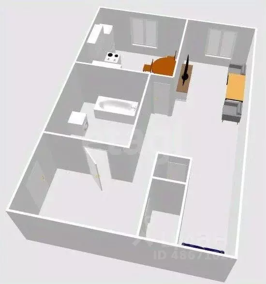 1-к кв. Сахалинская область, Холмск Советская ул., 108 (30.0 м) - Фото 1