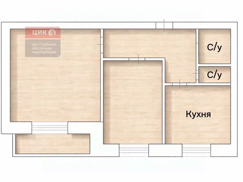 2-к кв. Рязанская область, Рязань Черновицкая ул., 34к3 (65.9 м) - Фото 2