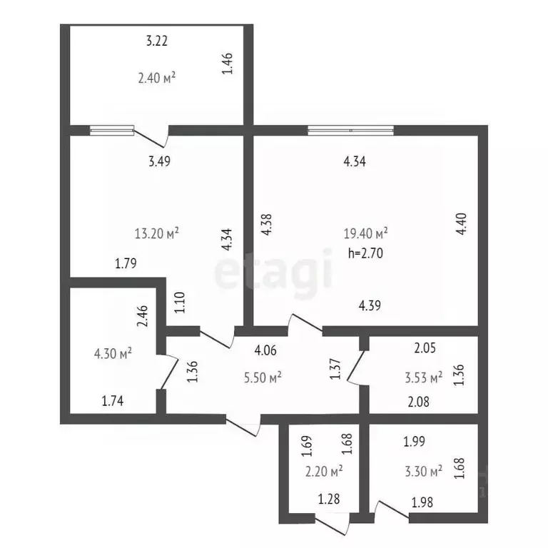 1-к кв. Краснодарский край, Ейск ул. Энгельса (45.2 м) - Фото 2