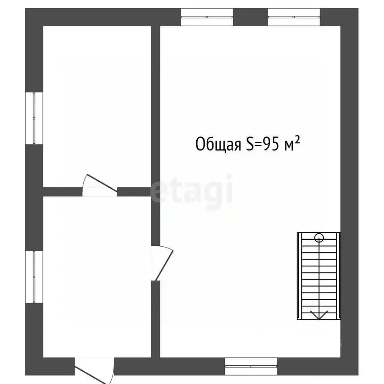 Дом в Кемеровская область, Юрга Интернациональная ул., 42 (95 м) - Фото 1