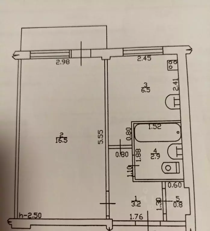 1-к кв. Алтайский край, Бийск ул. Владимира Ленина, 240 (29.9 м) - Фото 1