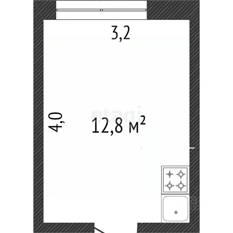 Комната Белгородская область, Белгород ул. Костюкова, 11 (12.0 м) - Фото 1