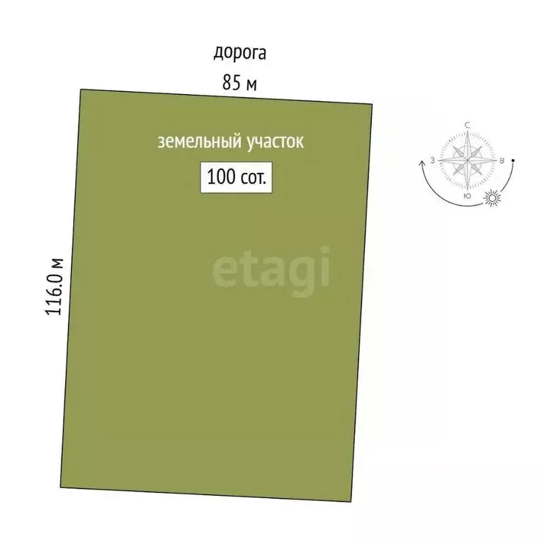 Участок в Крым, Ленинский район, Семисотское с/пос, с. Каменское ул. ... - Фото 1