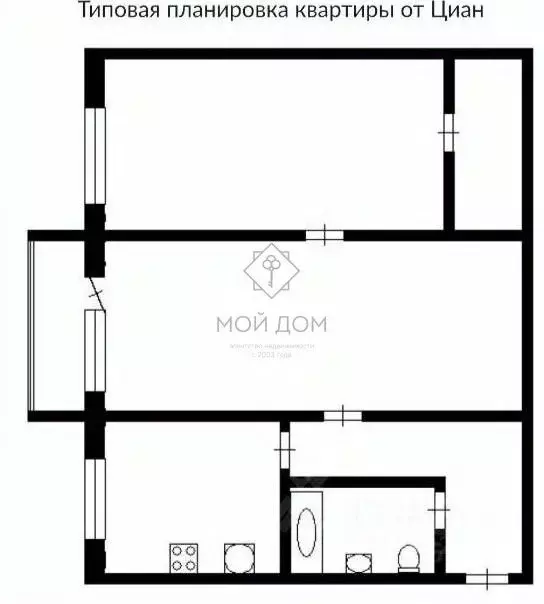 2-к кв. Москва ул. Удальцова, 39 (45.2 м) - Фото 2