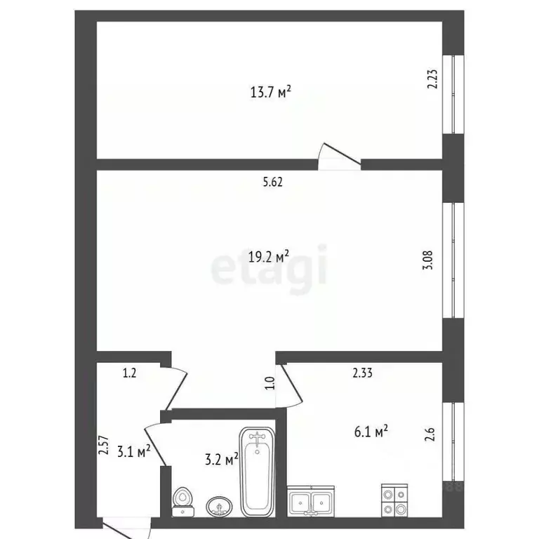 2-к кв. Хабаровский край, Комсомольск-на-Амуре Комсомольская ул., 32к3 ... - Фото 0