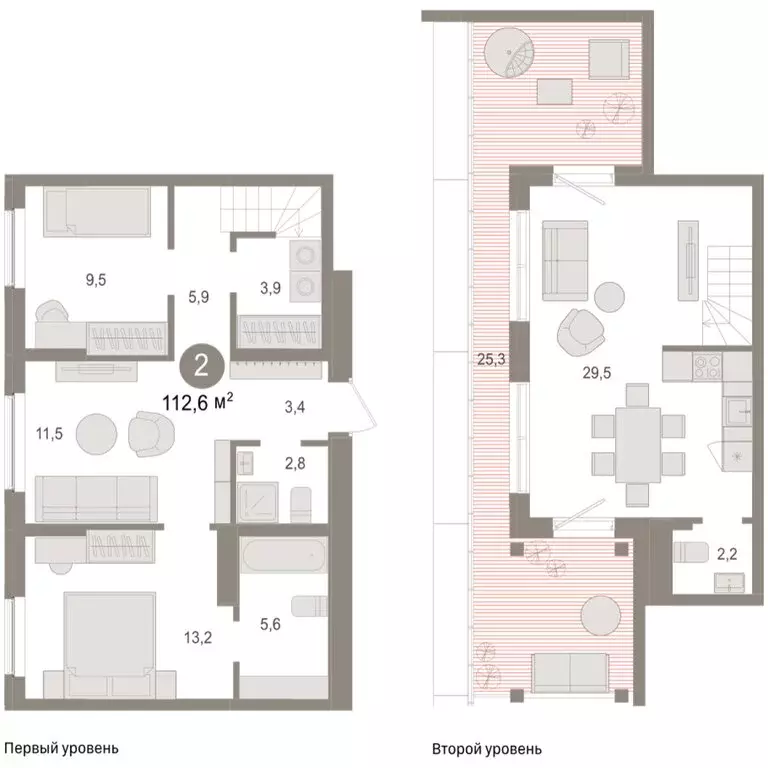 2-комнатная квартира: Новосибирский район, рабочий посёлок Краснообск, ... - Фото 1