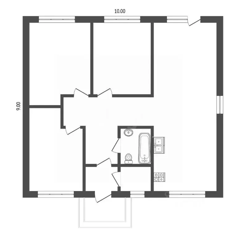 Дом в Ростовская область, Аксайский район, Щепкинское с/пос, пос. ... - Фото 2