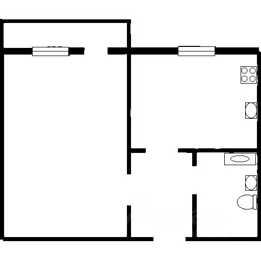 1-к кв. Татарстан, Казань ул. Маршала Чуйкова, 53 (25.3 м) - Фото 2