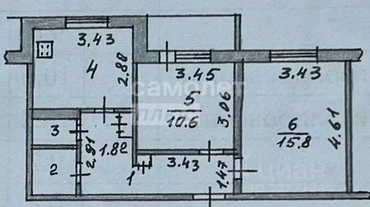 2-к кв. Чувашия, Новочебоксарск ул. 10-й Пятилетки, 47 (51.7 м) - Фото 2