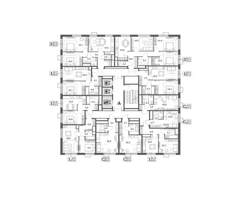 Квартира-студия: Москва, Тагильская улица, 4А (28 м) - Фото 1