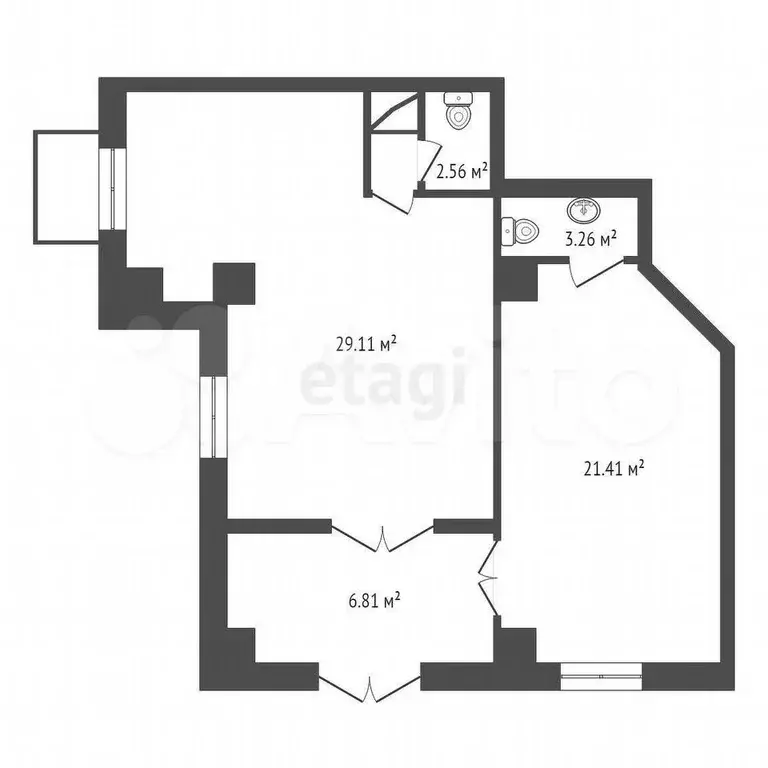 Продам офисное помещение, 62.4 м - Фото 1
