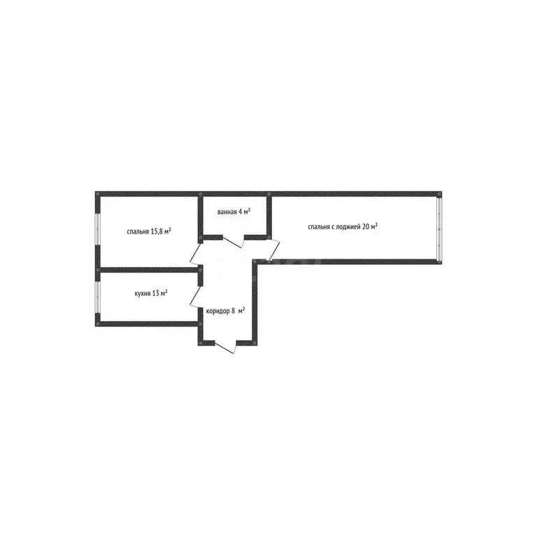 2-комнатная квартира: Майкоп, улица Пирогова, 4 (60.8 м) - Фото 1