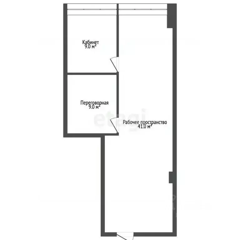 Офис в Москва проезд 3-й Марьиной рощи, 40С1 (60 м) - Фото 1