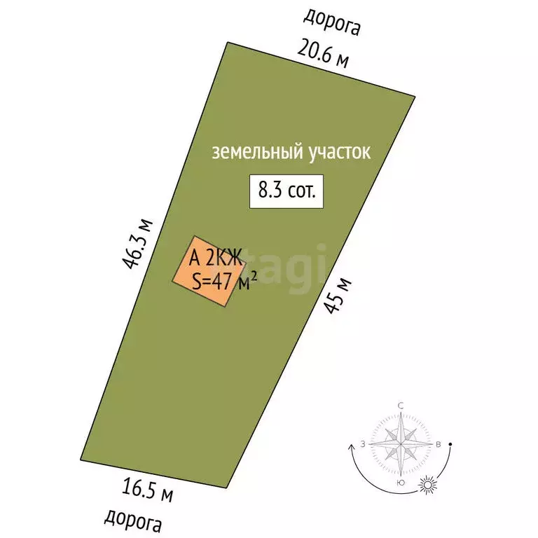 Дом в Тюмень, СНТ Тюменец, Поперечная улица (47 м) - Фото 1