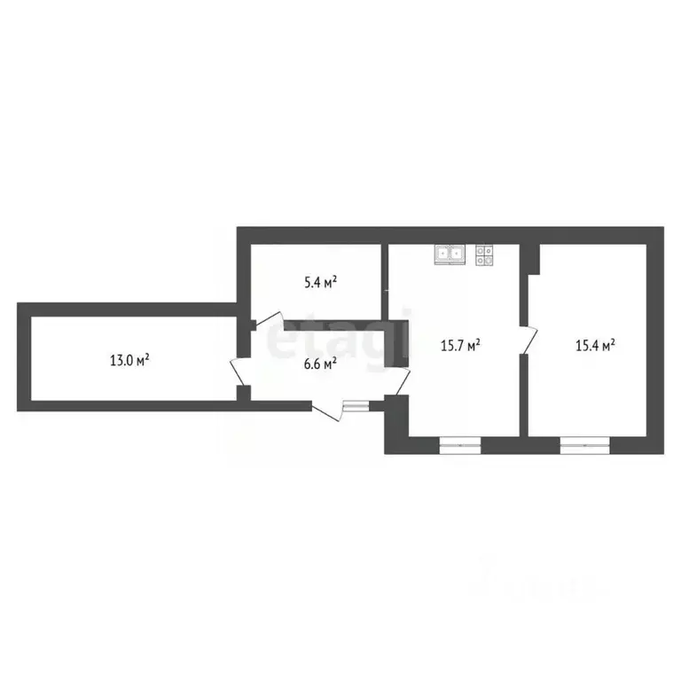 2-к кв. Ставропольский край, Пятигорск просп. Кирова (56.1 м) - Фото 1