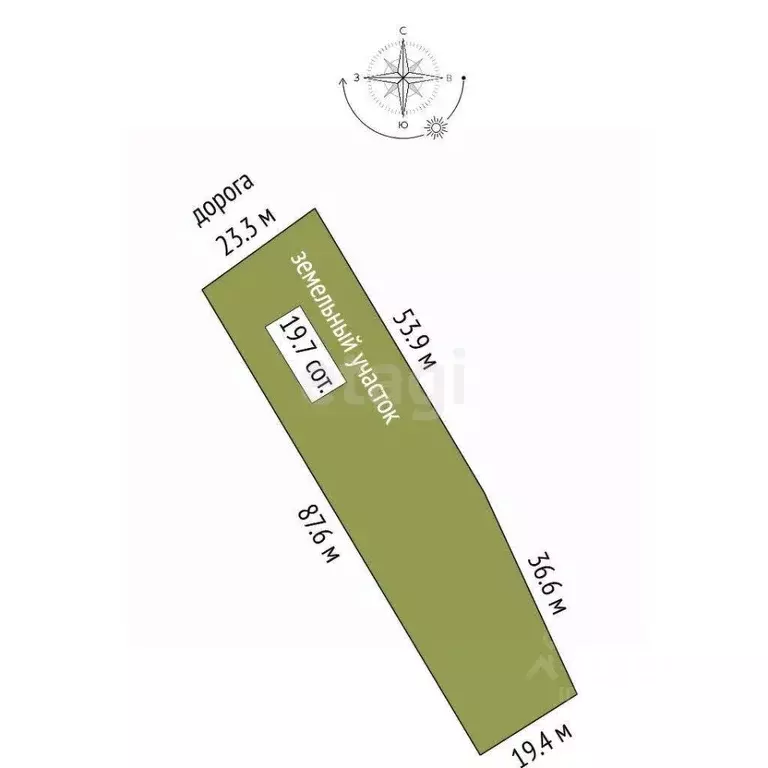 Участок в Саха (Якутия), Якутск ш. Хатынг-Юряхское, 2/9 (19.7 сот.) - Фото 2