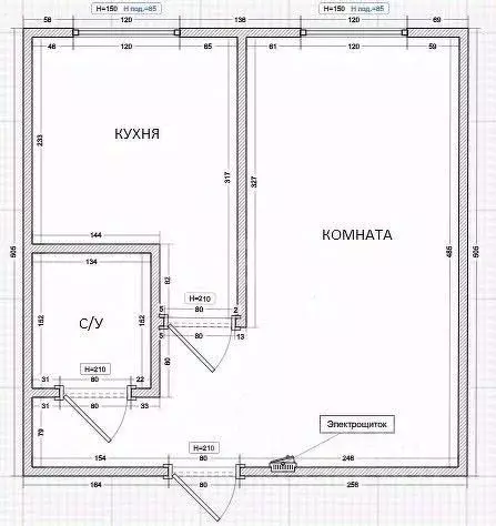 1-к кв. Приморский край, Владивосток ул. Адмирала Кузнецова, 54 (28.8 ... - Фото 1
